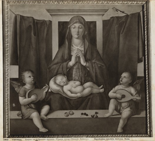 Anderson — Venezia - Vergine con il Bambino dormente (Vivarini Alvise) Chiesa del Redentore — insieme